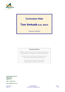 tom's cv