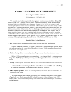 Page | 1 Chapter 33: PRINCIPLES OF EXHIBIT DESIGN Steve