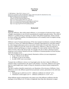 Diffusion - Science A 2 Z