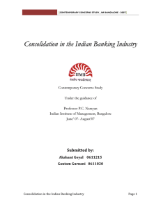 Contemporary Concerns Study , IM Bangalore