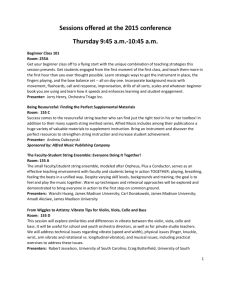 Sessions offered at the 2015 conference Thursday 9:45 a.m.