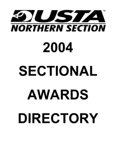 Sectional Awards