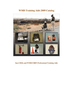 WMD Training Aids 2009 Catalog