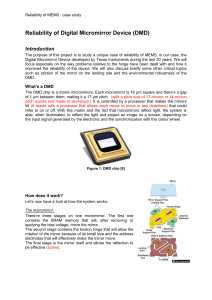 Reliability of Digital Micromirror Device (DMD)