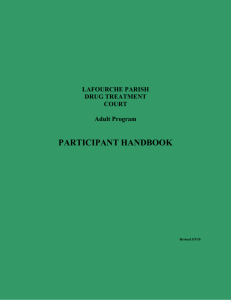 adult client handbook - Lafourche Parish Drug Court