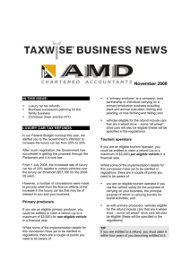 AMD Taxwise Business News - November 2008