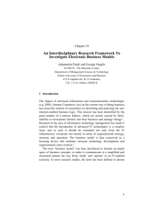 Chapter 10: An interdisciplinary research framework to investigate
