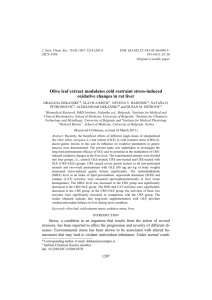 Effect of an industrial chemical waste on the uptake