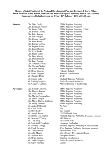 Minutes of Meeting of the National Development Plan Sub