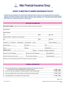Event Planner Application - Equestrian Insurance Group