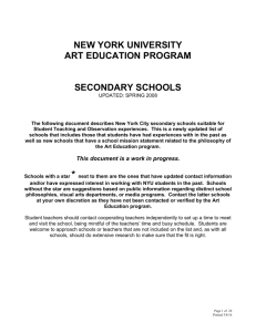 school research - NYU Steinhardt