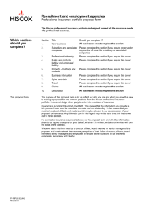 Recruitment consultants - proposal form