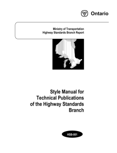 Technical Style Manual