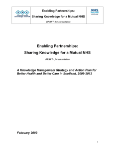 Enabling Partnerships: Sharing Knowledge for a Mutual NHS