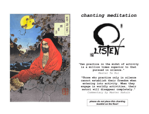 chanting meditation