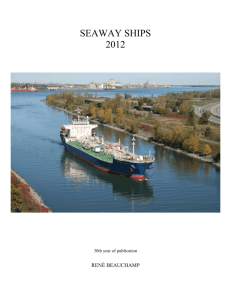 Seaway Ships 2012 - Great Lakes and Seaway Shipping