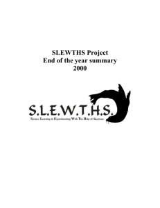 Proposals - SLEWTHS!