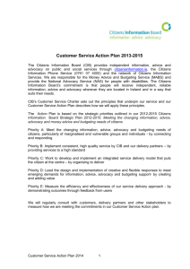 Customer Service Action Plan 2013