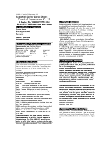 Material Safety Data Sheet - National Cleaning Supplies