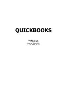 Set-up of new QuickBooks company (with take on balances)