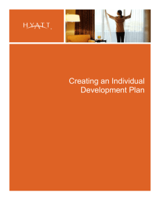 Creating an Individual Development Plan