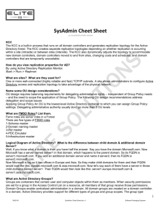 SysAdmin Cheat Sheet