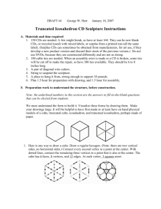 Truncated Icosahedron CD Sculpture Instructions