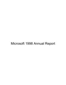 a Microsoft Word version of the 1998 Annual Report