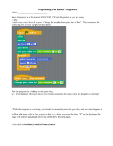 Programming with Scratch