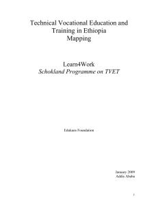 Technical Vocational Education and Training in Ethiopia