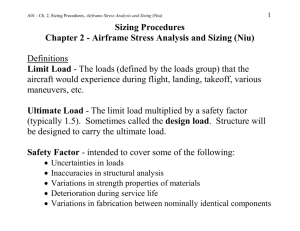 A01, Sizing Procedures