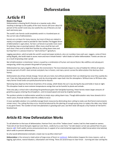 Deforestation Articles - Christopheremark