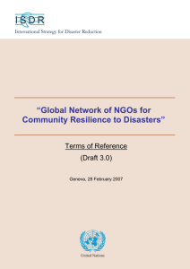 Draft ToR for the Global Network of NGOs