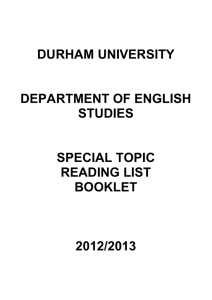- Durham University English Society