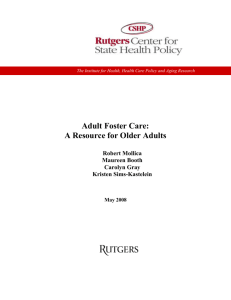 Adult foster care outline