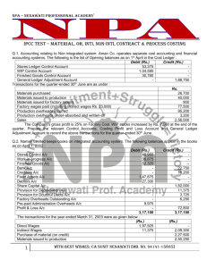 Npa – Nenawati professional academy Ipcc test – material, oh, inti