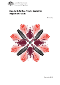 Standards for Sea Freight Container Inspection Stands