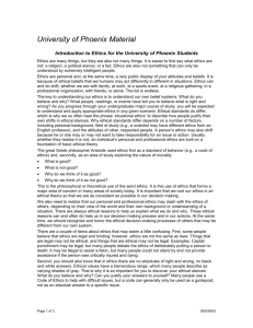 University of Phoenix Material