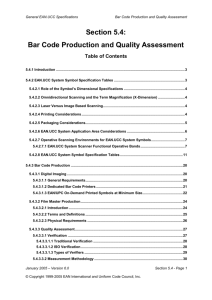 5.4.2 EAN.UCC System Symbol Specification Tables