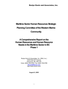 Maritime Sector Human Resources Strategic Planning Committee of