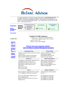 The license associated with the Belarc Advisor product allows for