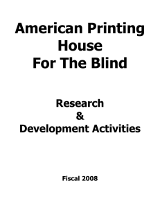 - American Printing House for the Blind