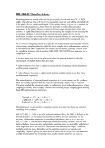 MIL-STD-105 Sampling Scheme - Welcome to brd4.braude.ac.il!