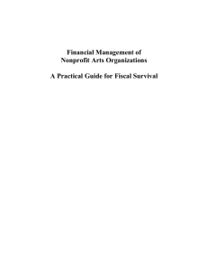 Financial Management of Nonprofit Arts Organizations