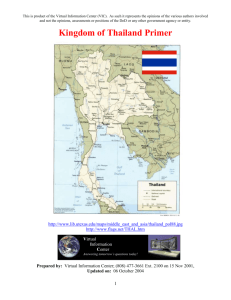 Kingdom of Thailand Primer - The Akha Heritage Foundation