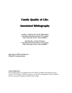 Annotated Bibliography - Part I - Center for Development of Human