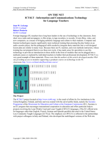 title - Language Learning & Technology