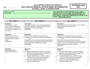 icu – level 1 - United Doctors