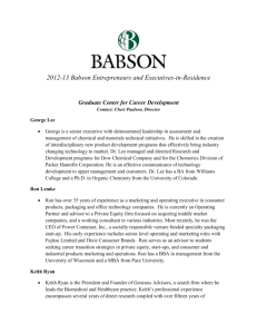 2012-13 Babson Entrepreneurs and Executives-in