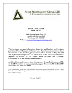 THIS IS THE COVER PAGE - The Asset Management Group